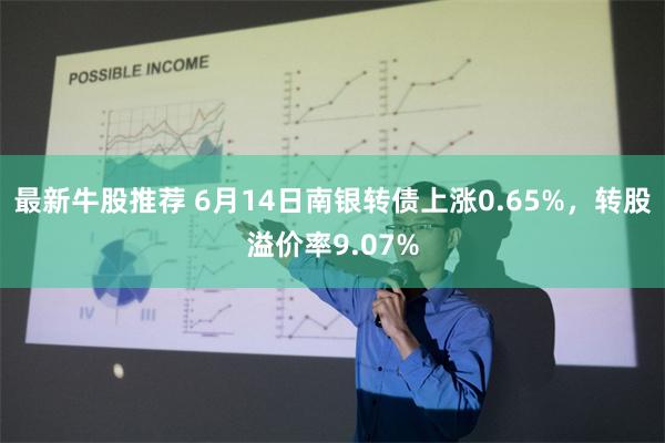 最新牛股推荐 6月14日南银转债上涨0.65%，转股溢价率9.07%