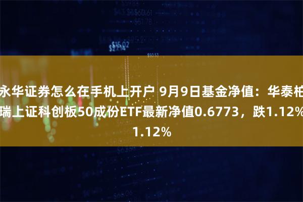 永华证券怎么在手机上开户 9月9日基金净值：华泰柏瑞上证科创板50成份ETF最新净值0.6773，跌1.12%